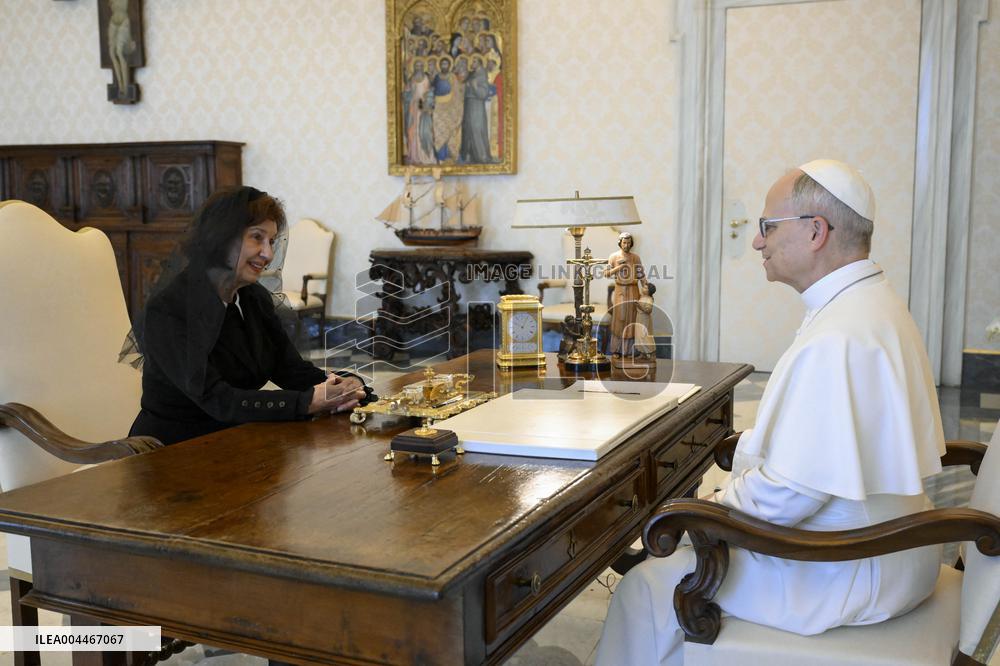 Pope Leo XIV Receives in Private Audience - Vatican