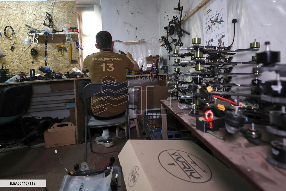 Drone workshop of ATGM company of Khartiia Brigade