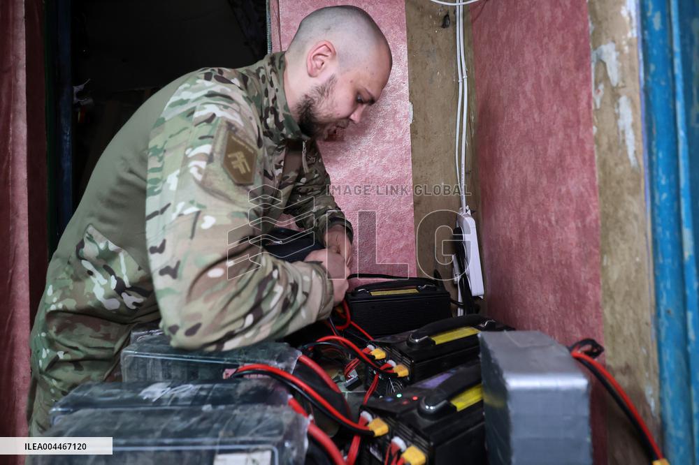 Drone workshop of ATGM company of Khartiia Brigade