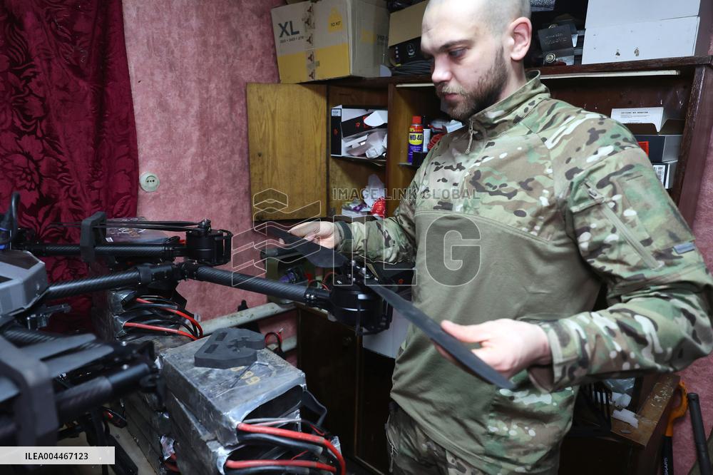 Drone workshop of ATGM company of Khartiia Brigade