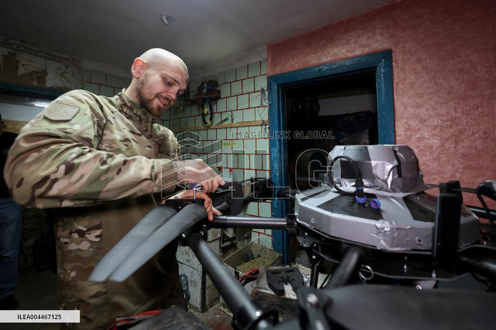 Drone workshop of ATGM company of Khartiia Brigade