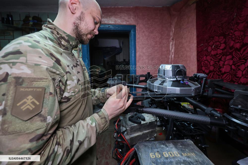 Drone workshop of ATGM company of Khartiia Brigade