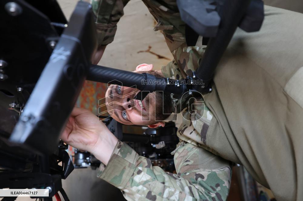 Drone workshop of ATGM company of Khartiia Brigade