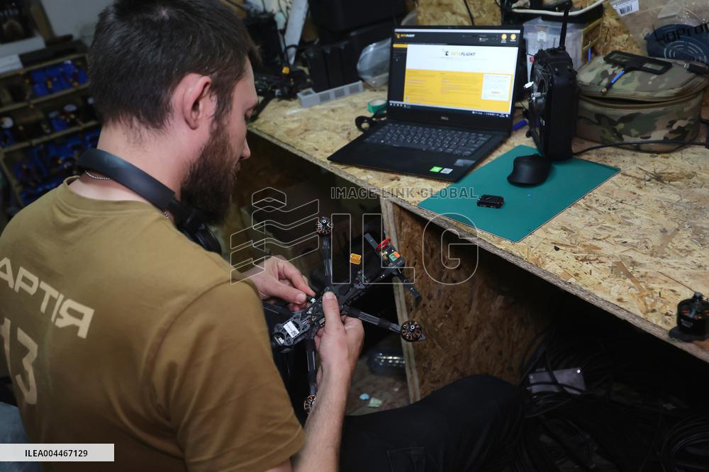 Drone workshop of ATGM company of Khartiia Brigade