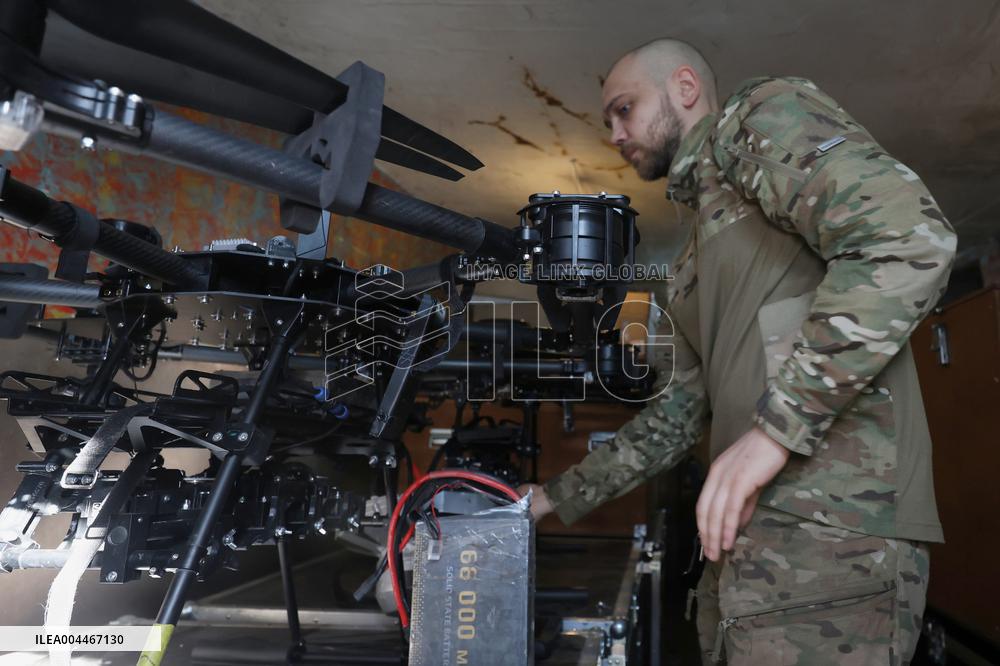 Drone workshop of ATGM company of Khartiia Brigade