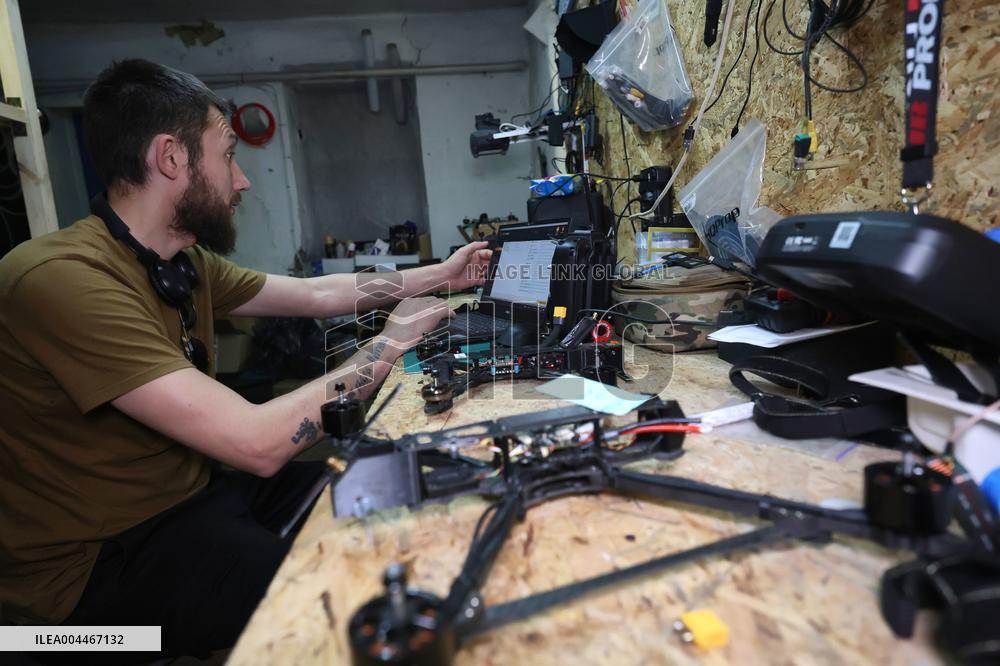 Drone workshop of ATGM company of Khartiia Brigade