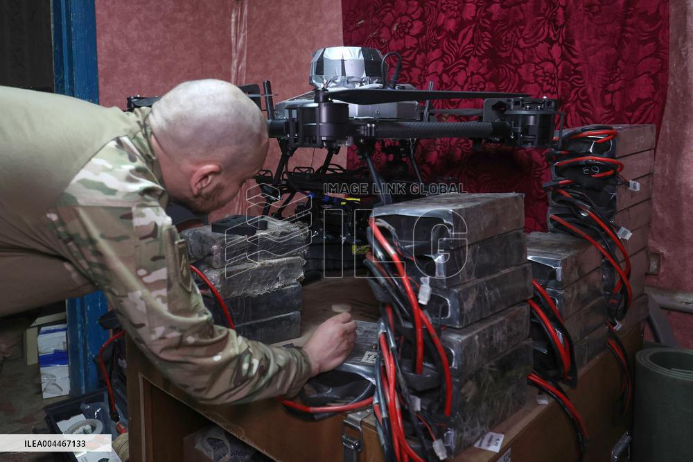 Drone workshop of ATGM company of Khartiia Brigade