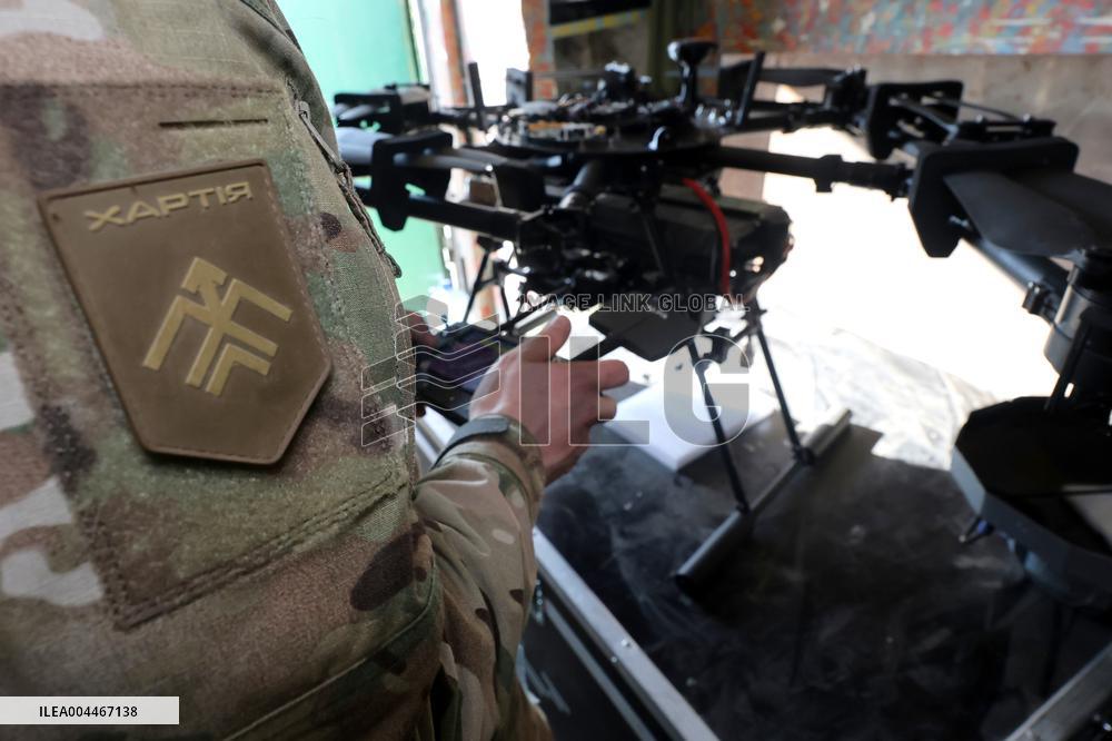 Drone workshop of ATGM company of Khartiia Brigade