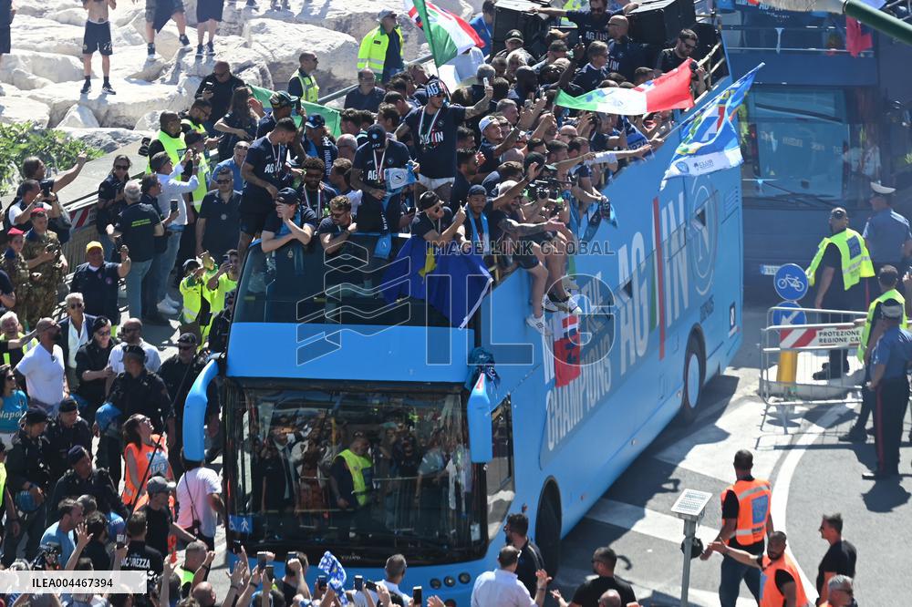 CALCIO - Serie A - SSC Napoli team celebrates championship victory