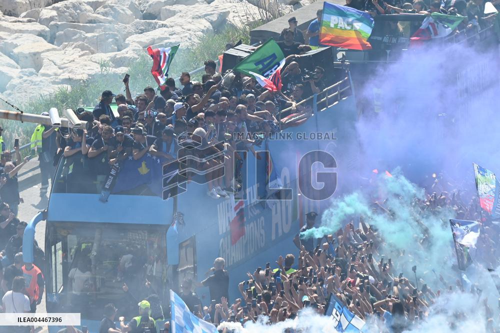 CALCIO - Serie A - SSC Napoli team celebrates championship victory