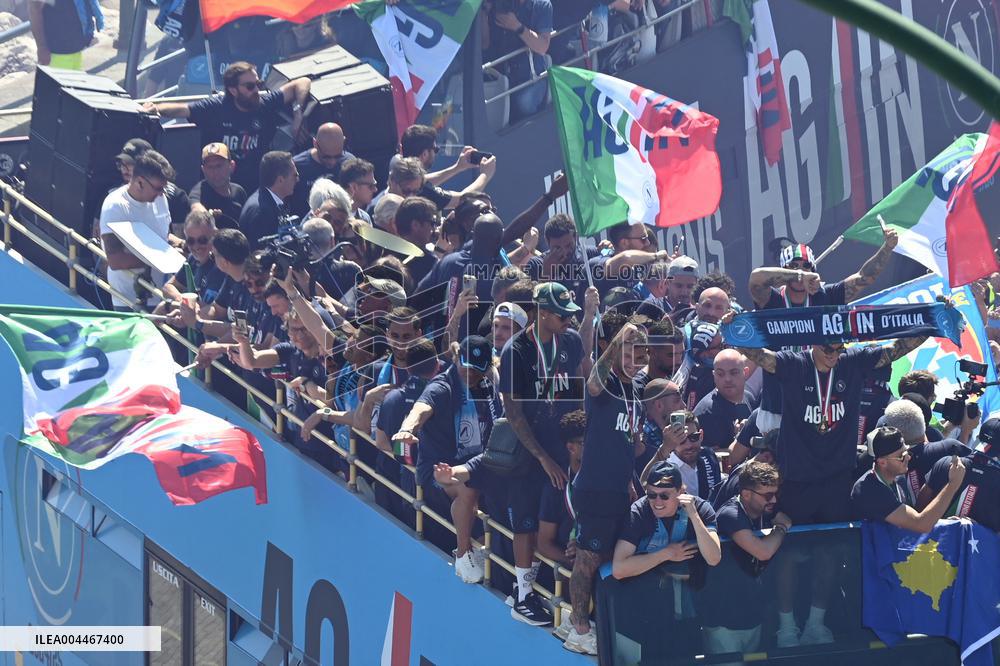 CALCIO - Serie A - SSC Napoli team celebrates championship victory