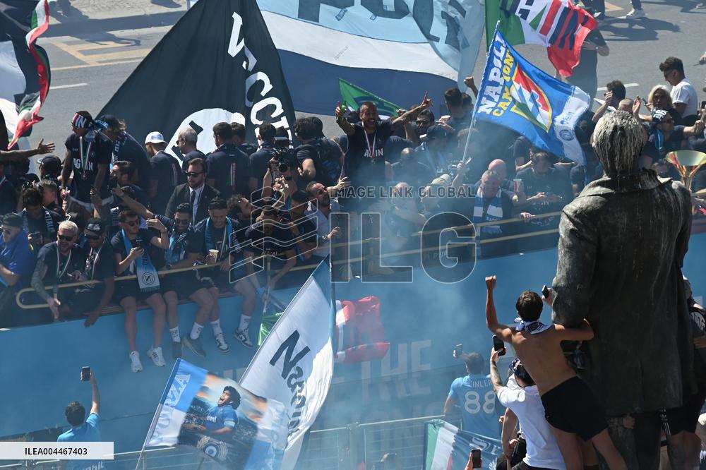 CALCIO - Serie A - SSC Napoli team celebrates championship victory