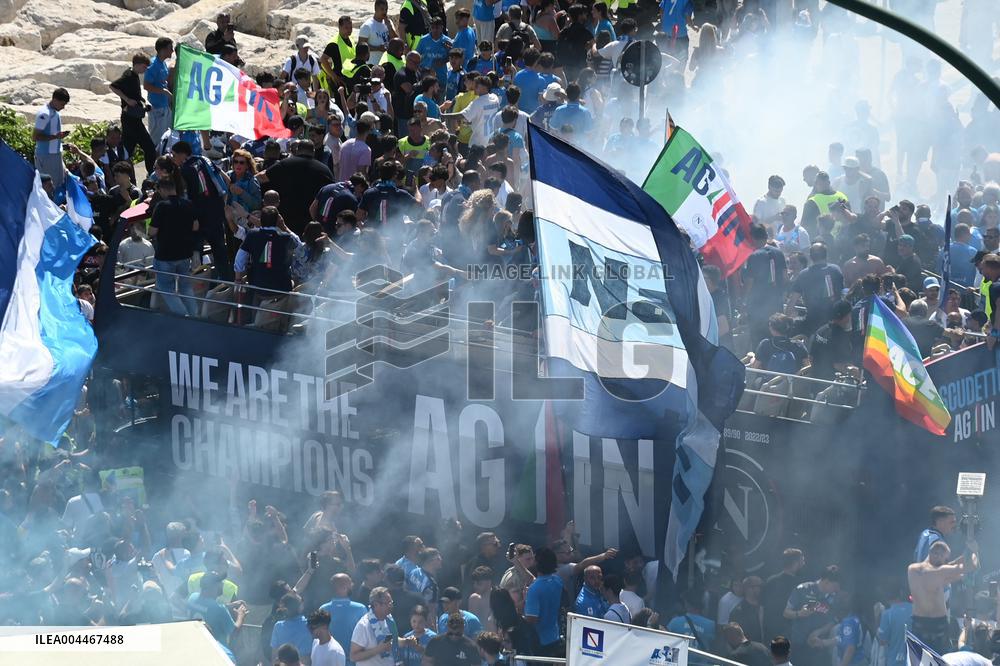 CALCIO - Serie A - SSC Napoli team celebrates championship victory