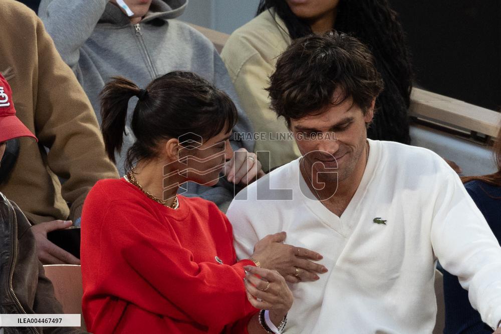 2025 French Open - Celebrities In Stand Day 2 NB