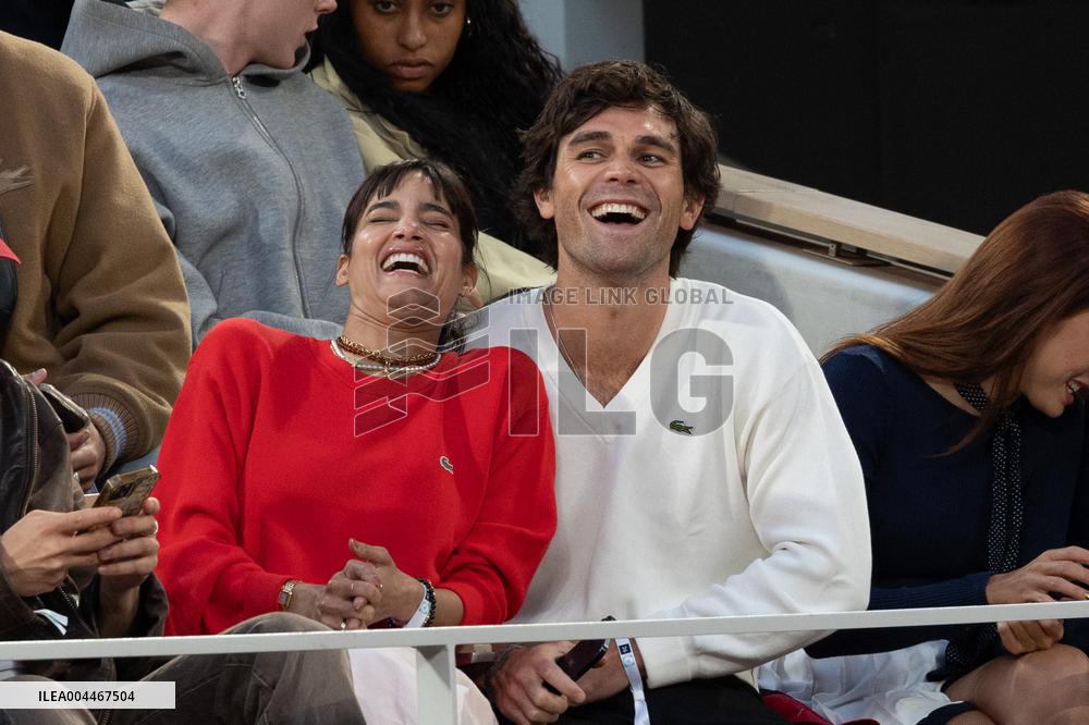 2025 French Open - Celebrities In Stand Day 2 NB