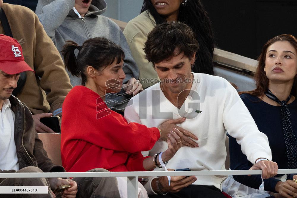 2025 French Open - Celebrities In Stand Day 2 NB