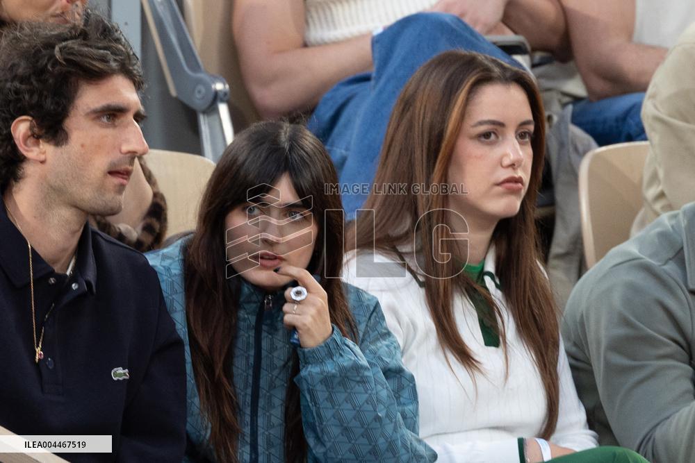 2025 French Open - Celebrities In Stand Day 2 NB