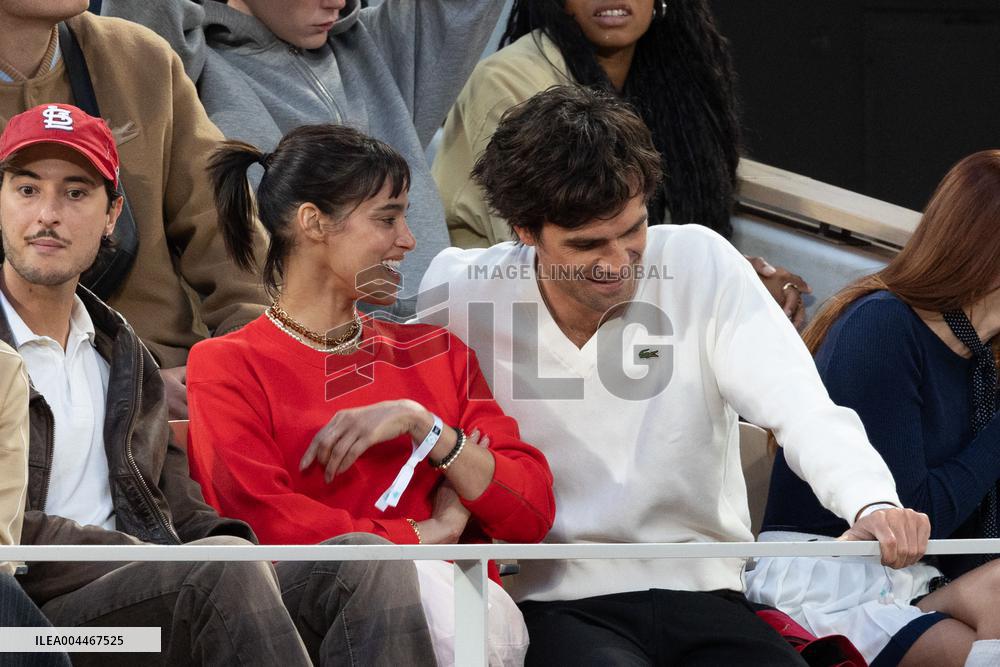 2025 French Open - Celebrities In Stand Day 2 NB