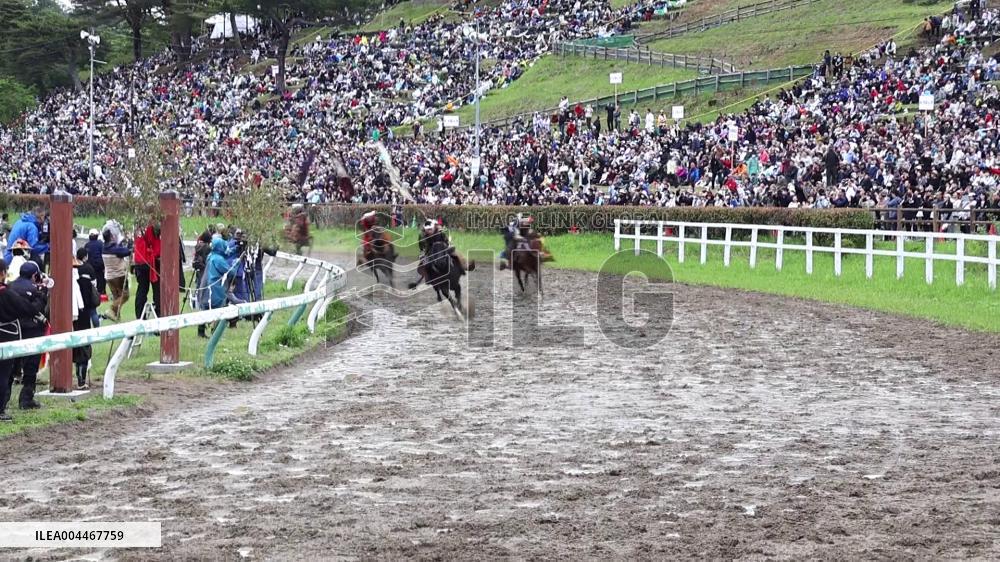 Traditional horse festival in Fukushima Prefecture