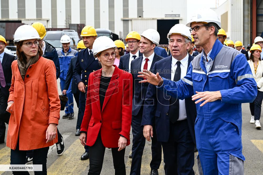 PM Bayrou Chairs A Interministerial Committee Of The Sea - Saint-Nazaire