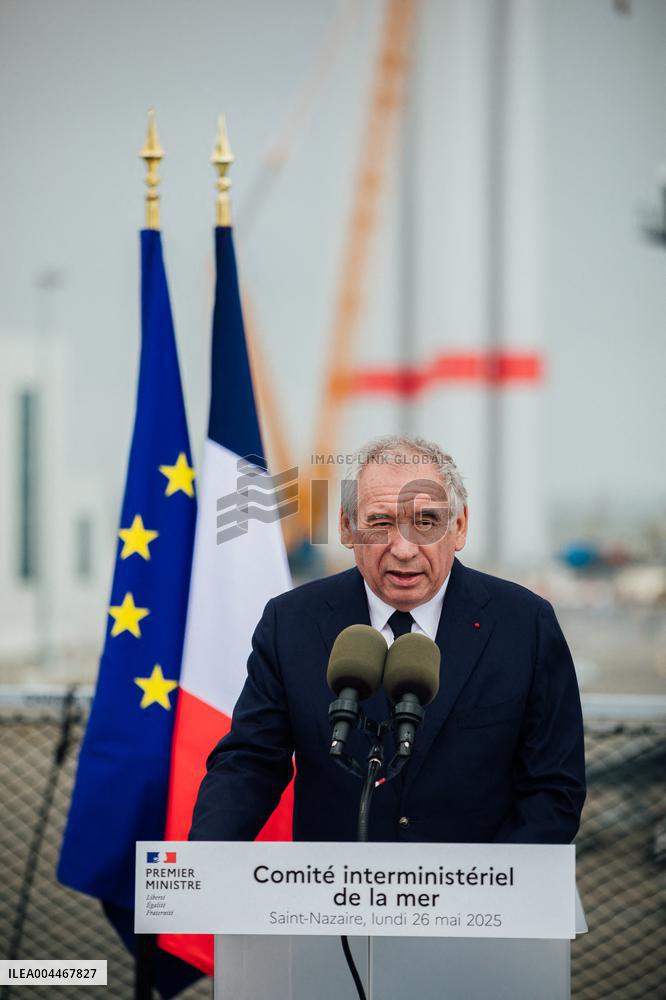 PM Bayrou Chairs A Interministerial Committee Of The Sea - Saint-Nazaire