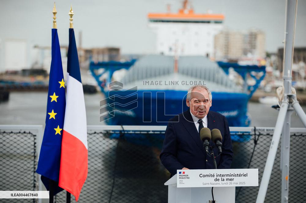 PM Bayrou Chairs A Interministerial Committee Of The Sea - Saint-Nazaire