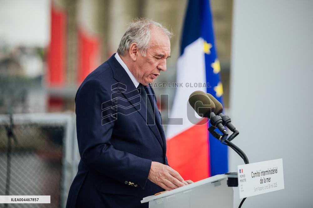 PM Bayrou Chairs A Interministerial Committee Of The Sea - Saint-Nazaire
