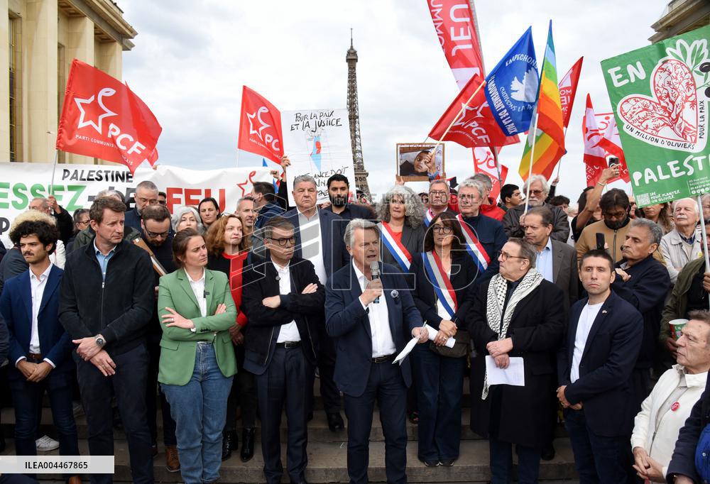 Rally In Support Of The Palestinian People - Paris