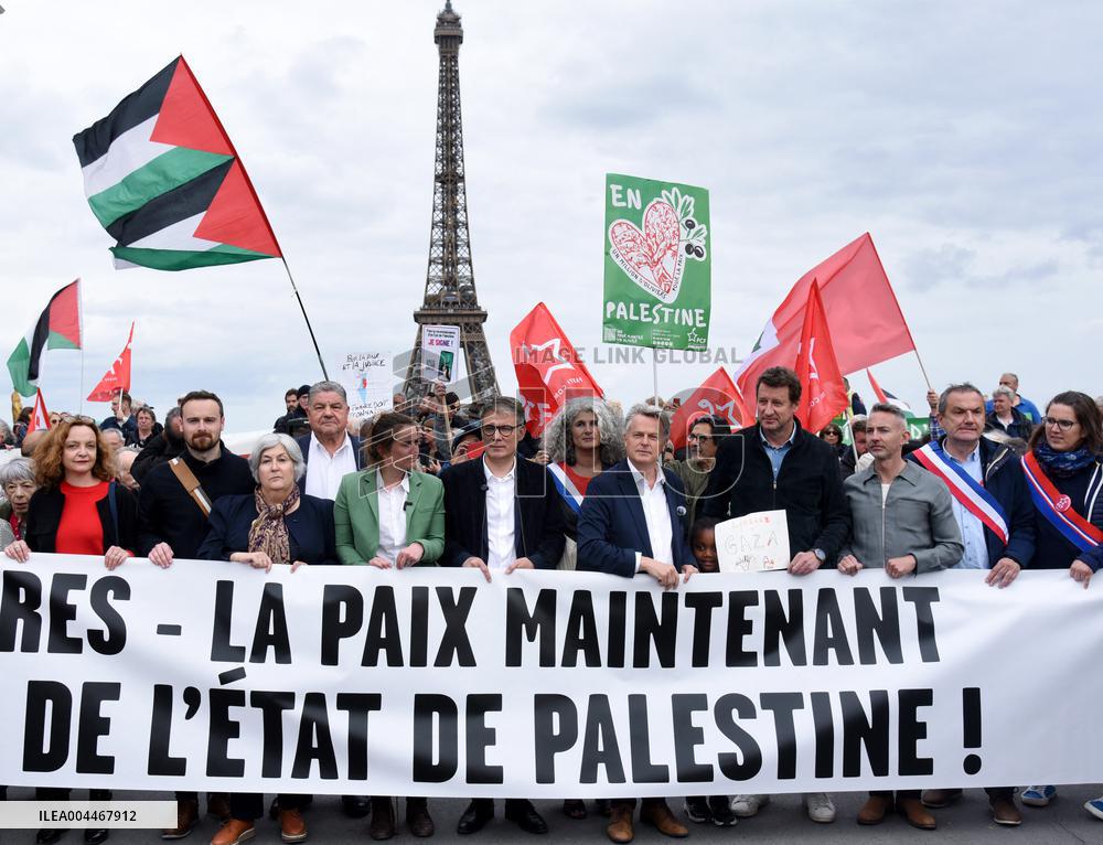 Rally In Support Of The Palestinian People - Paris