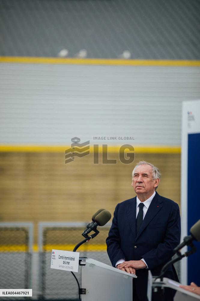 PM Bayrou Chairs A Interministerial Committee Of The Sea - Saint-Nazaire