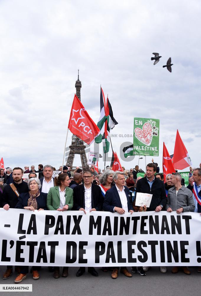 Rally In Support Of The Palestinian People - Paris
