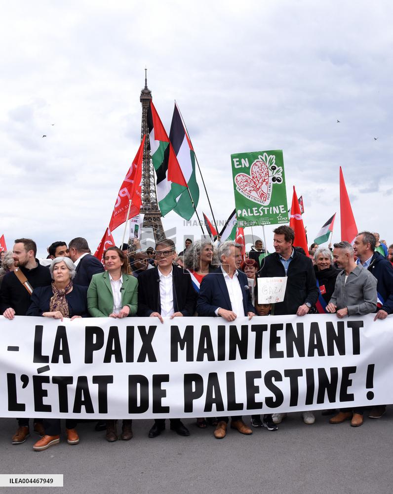 Rally In Support Of The Palestinian People - Paris