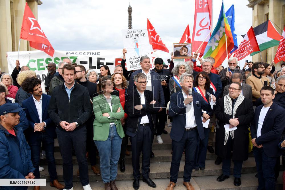 Rally In Support Of The Palestinian People - Paris