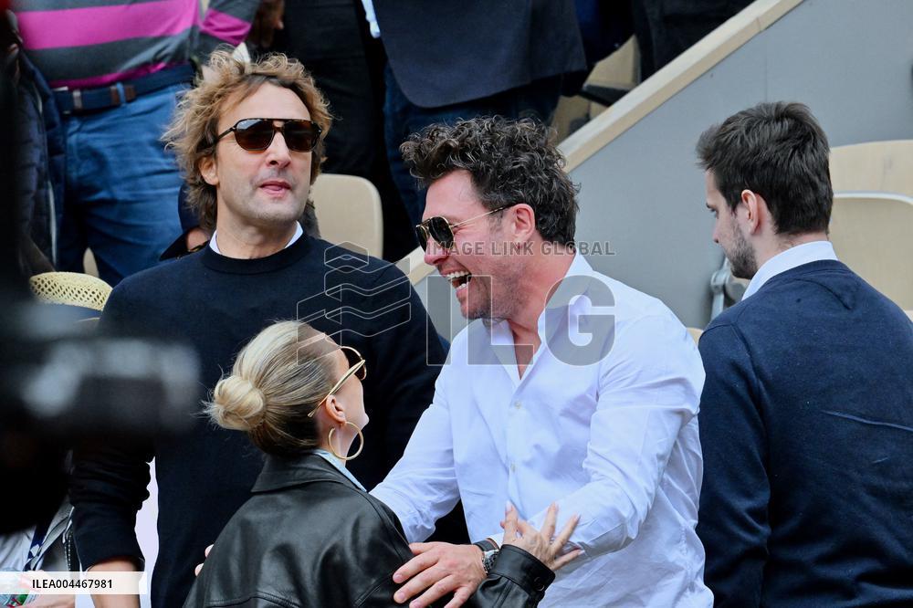 French Open - Laeticia Hallyday In The Stands