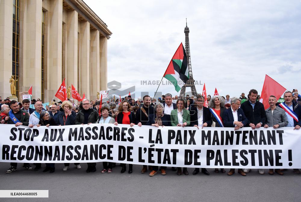 Rally In Support Of The Palestinian People - Paris