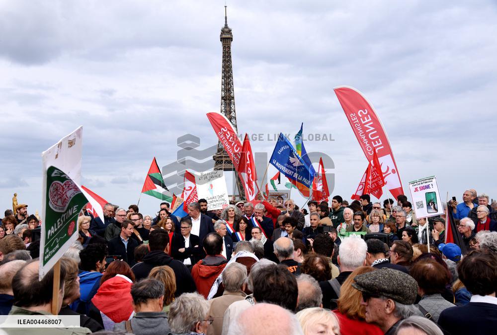 Rally In Support Of The Palestinian People - Paris