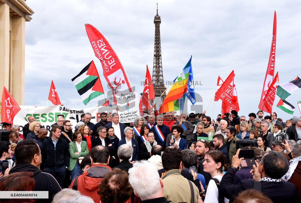 Rally In Support Of The Palestinian People - Paris