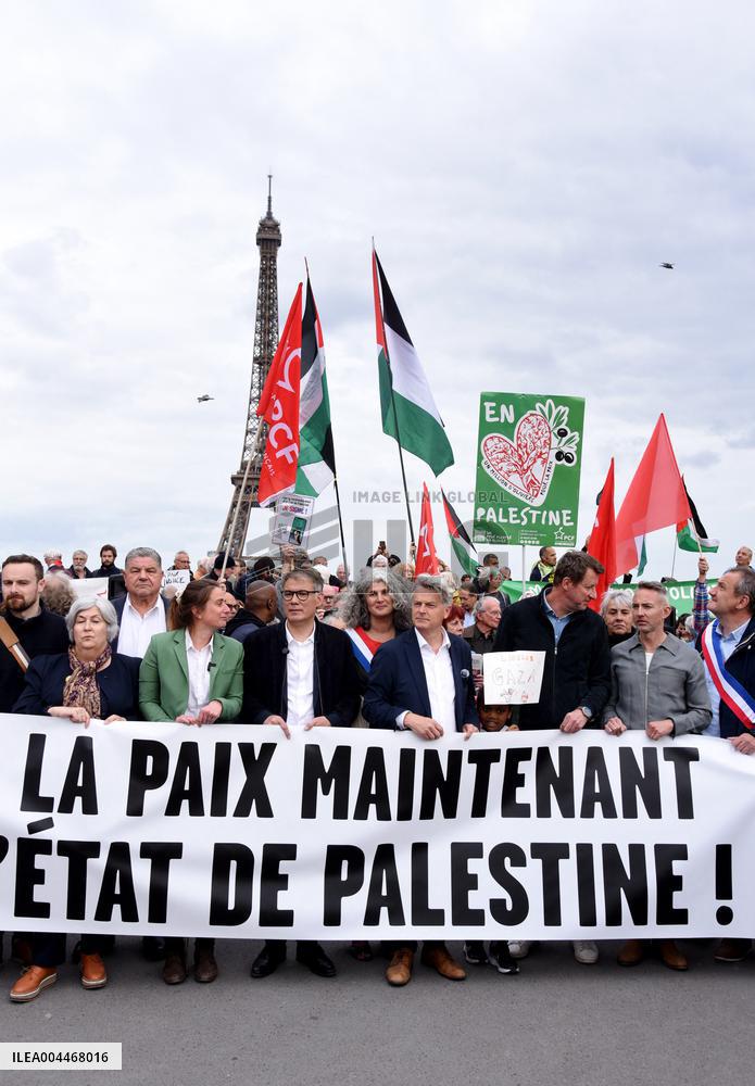 Rally In Support Of The Palestinian People - Paris