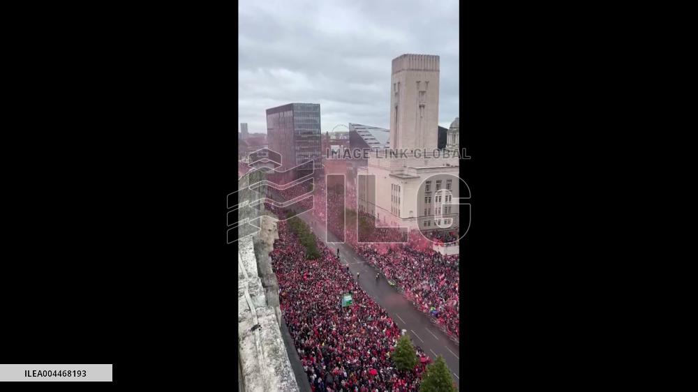 UK: Thousands Line Streets of Liverpool for Premier League Parade 3