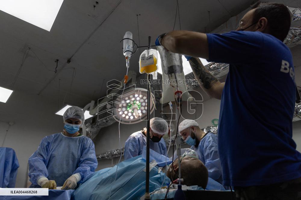 Ukrainian Medics Assist Wounded Soldier in Kharkiv