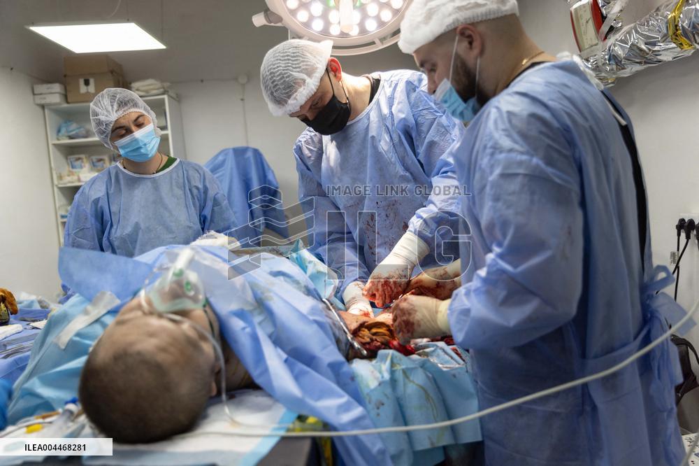 Ukrainian Medics Assist Wounded Soldier in Kharkiv