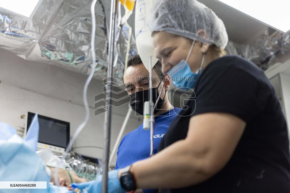 Ukrainian Medics Assist Wounded Soldier in Kharkiv