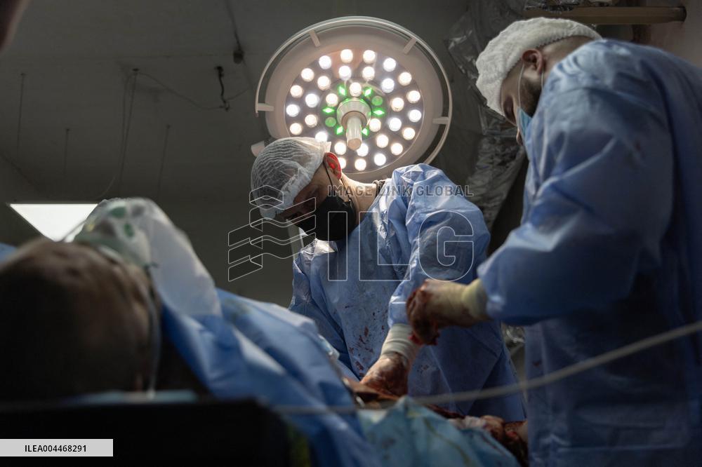 Ukrainian Medics Assist Wounded Soldier in Kharkiv