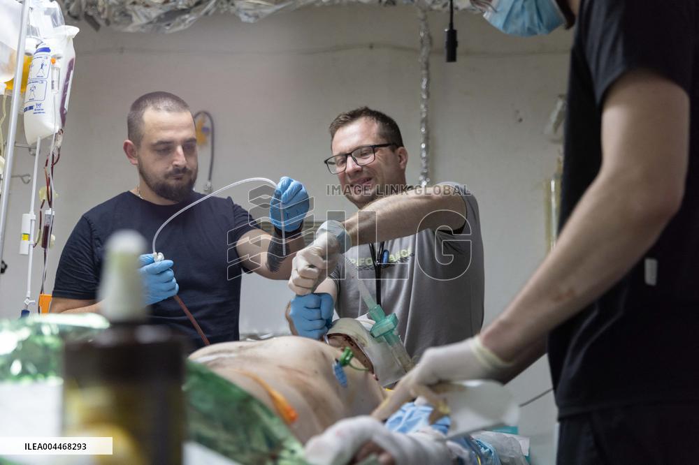 Ukrainian Medics Assist Wounded Soldier in Kharkiv