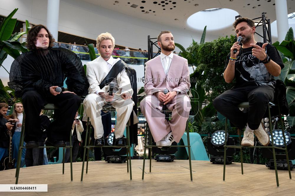 News conference of Ziferblat band after Eurovision 2025