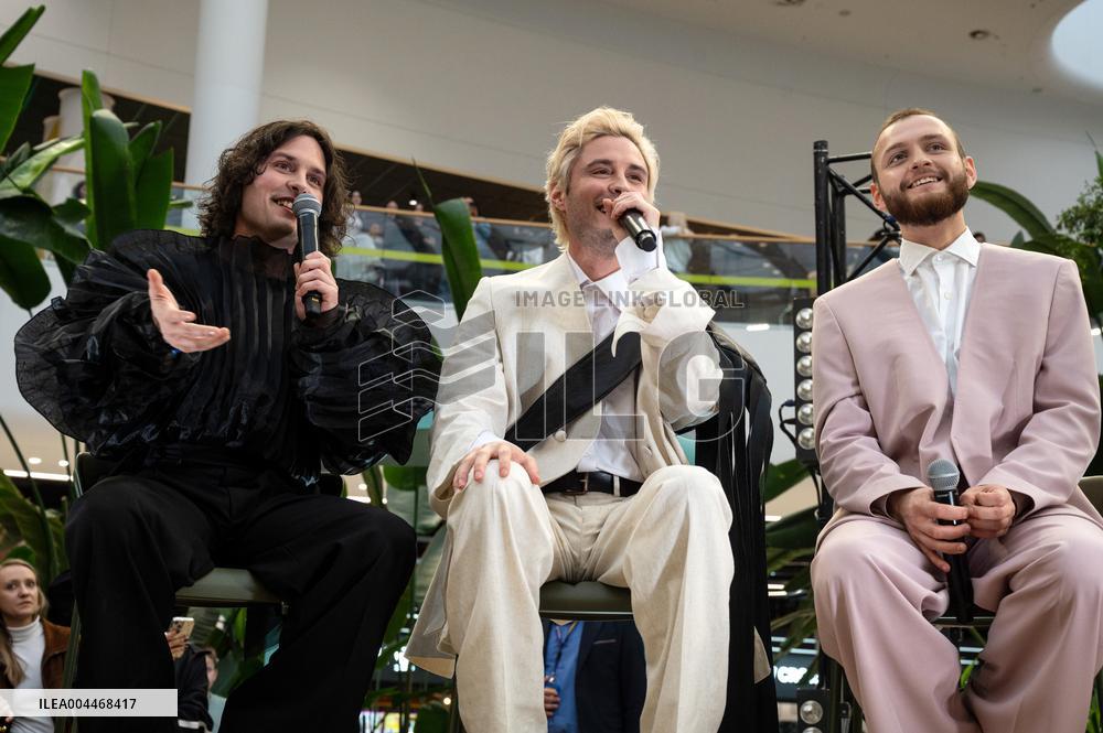 News conference of Ziferblat band after Eurovision 2025