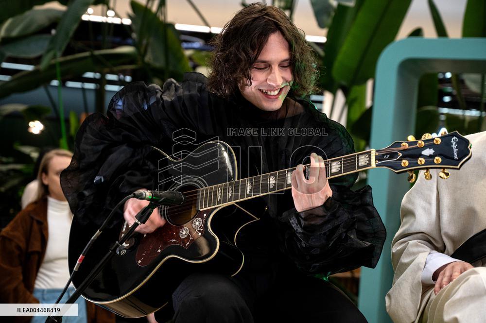 News conference of Ziferblat band after Eurovision 2025