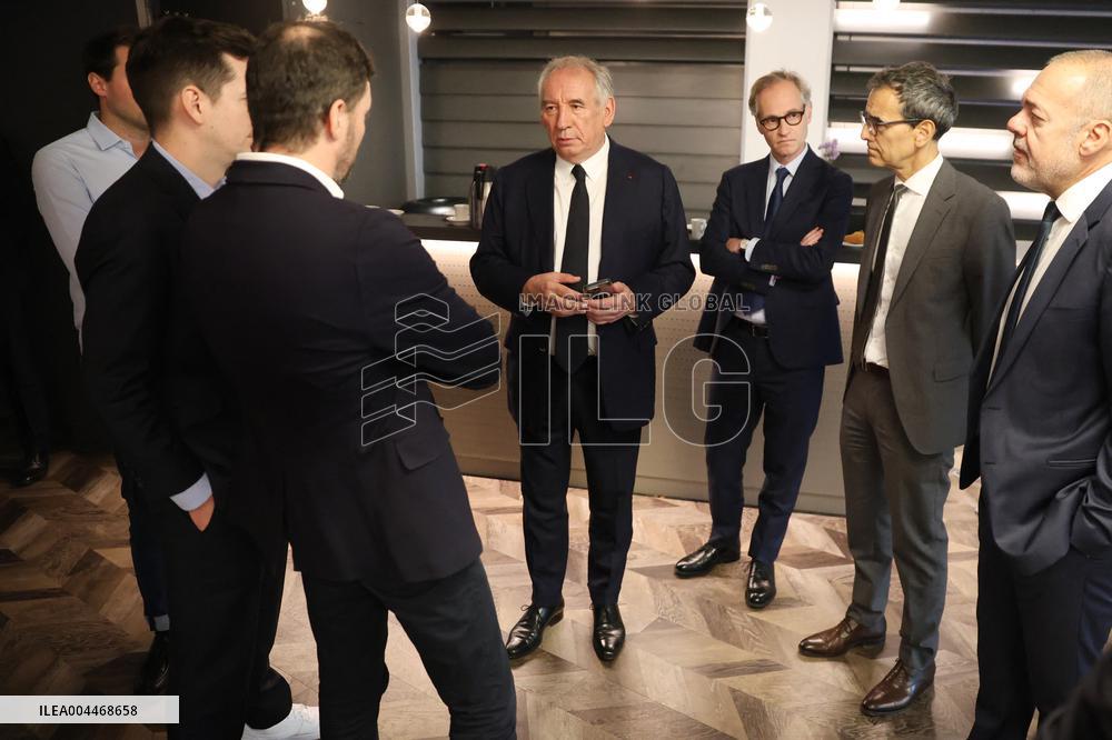 Exclusive - Francois Bayrou On RMC/BFMTV - Paris