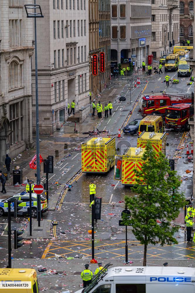 Liverpool Parade Hit By Car, 50 Injured