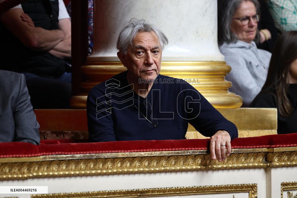 Richard Berry during the debate on the bill on the right to assistance in dying at National Assembly - Paris